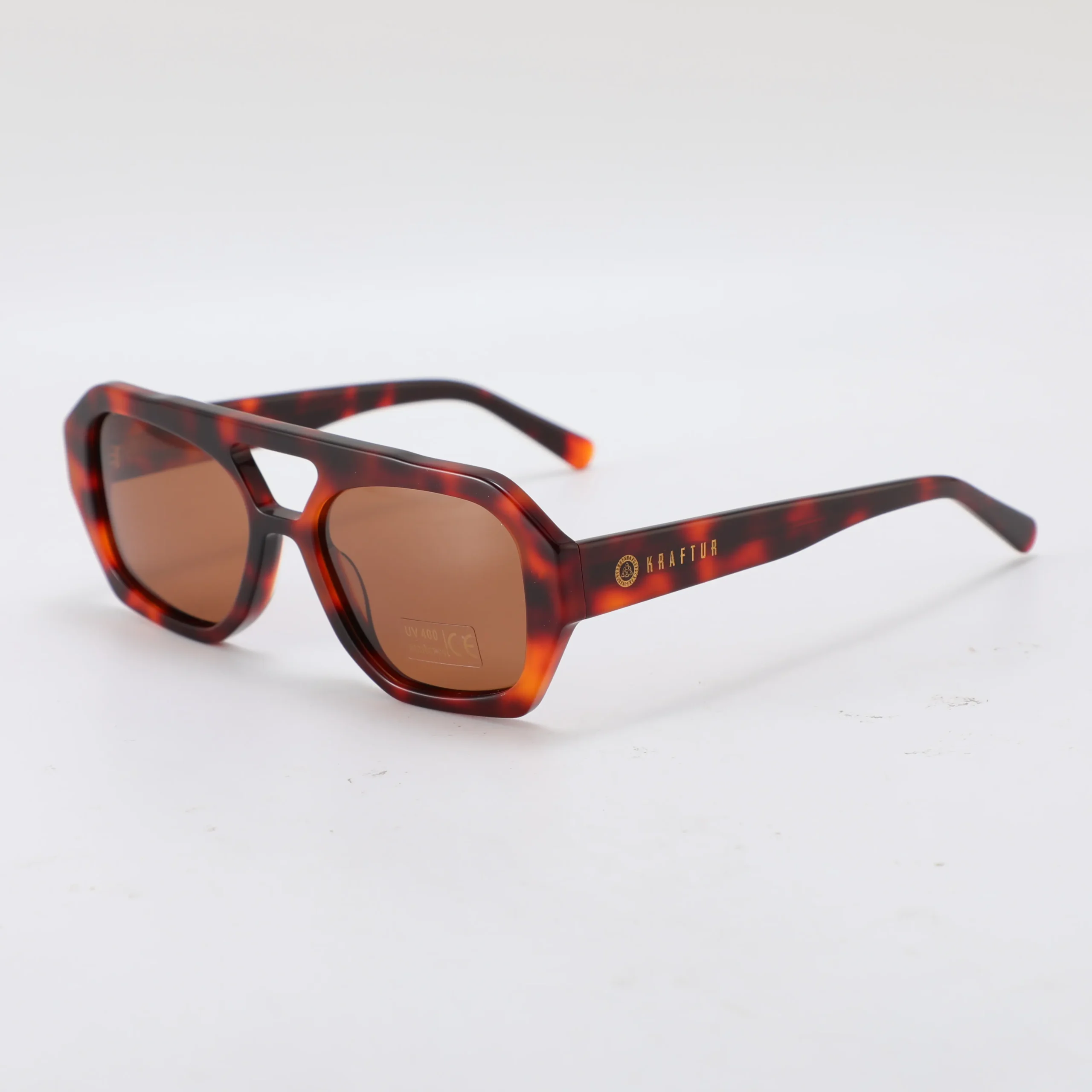 AxisCognacLeft Gafas de sol urbanas Kraftur Axis Cognac